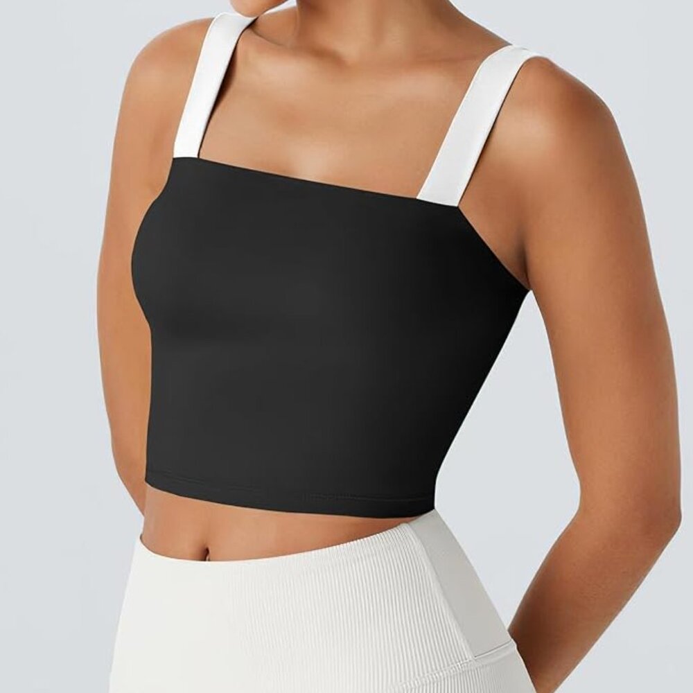 NEW! Longline High-Impact Lined Support Sports Athletic Bra with Removable Cups - Picture 4 of 15